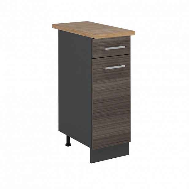 Vicco SPODNÍ SKŘÍŇKA KUCHYŇSKÉ LINKY R-Line Ušlechtilá šedá 30 cm , PD Dub
