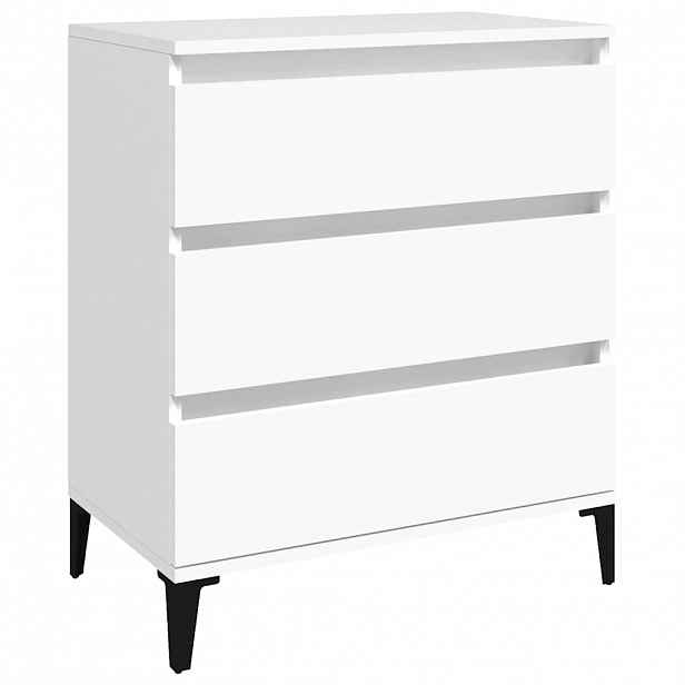 vidaXL Příborník bílý 60 x 35 x 70 cm kompozitní dřevo