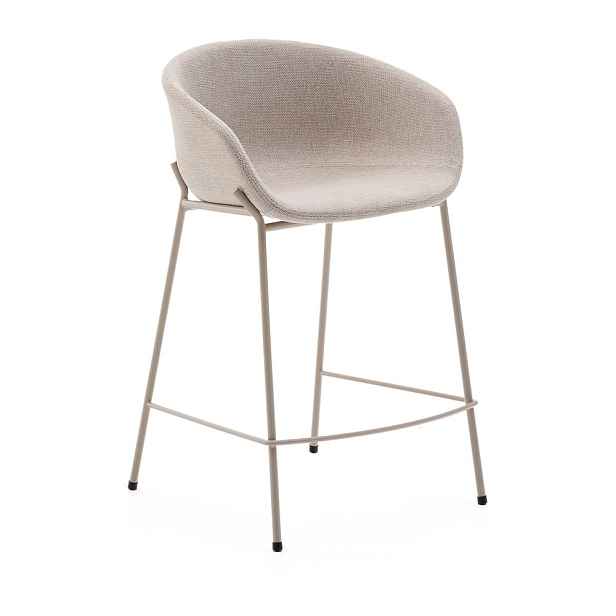 Béžová barová židle (výška sedáku 65 cm) Yvette – Kave Home