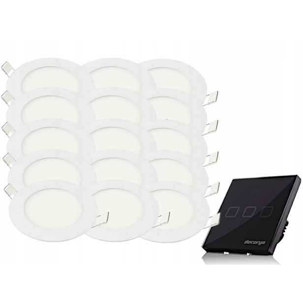 Moderní sada panelů Halogen 3W 15x spínač