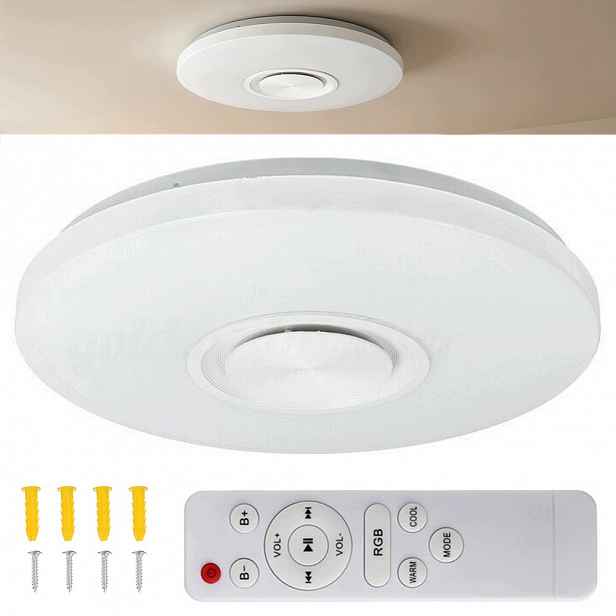 Moderní Stropní Svítidlo Led Rgb Bluetooth Reproduktor 40 cm 60 W – Funkčnost