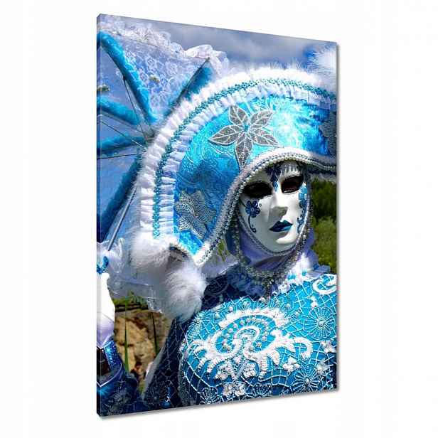 Obrazy 70x100 Modrá maska Karneval