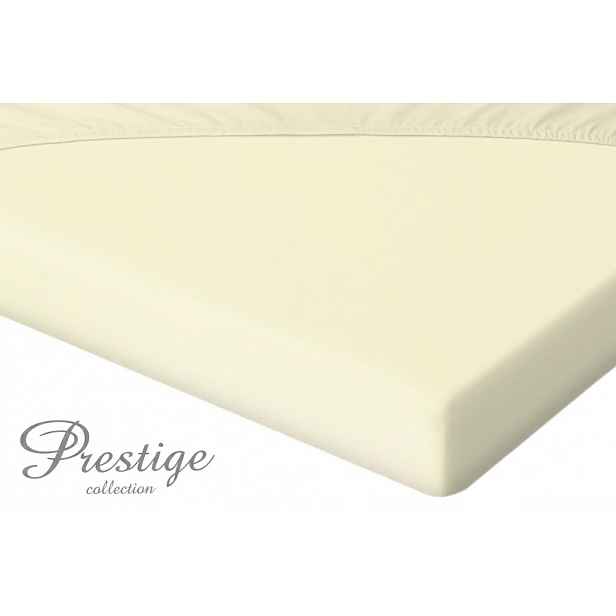 Prostěradlo Jersey s gumičkou 180x200 Krémové Prestige Collection 160 g/m2