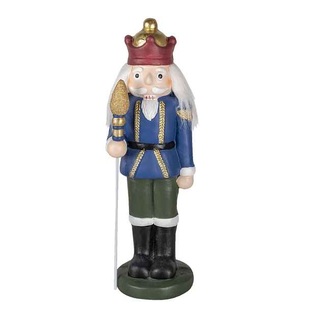 Vánoční dekorace soška Louskáček s holí - 17*17*60 cm Clayre & Eef