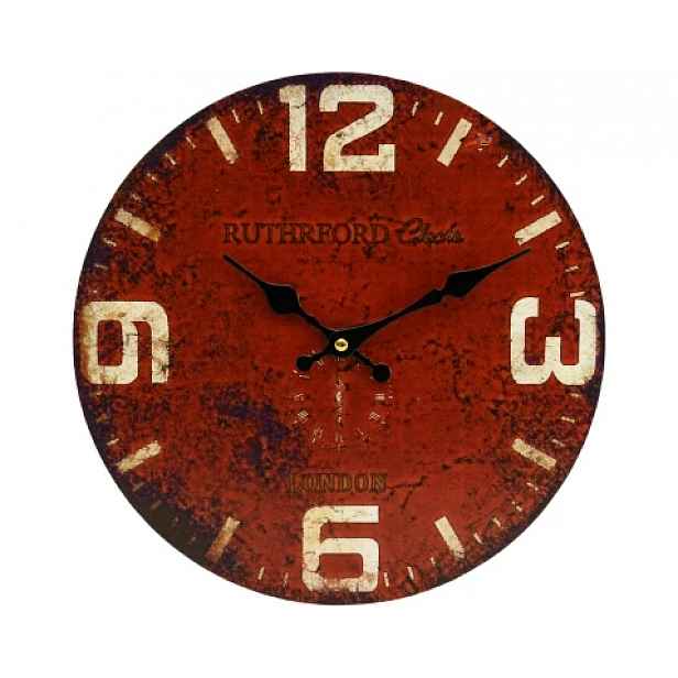 Nástěnné hodiny London 30 cm, retro vintage, MDF
