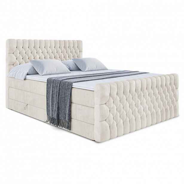 ALTDECOR POSTEL boxspring SERENE-Z KING – 180 x 200 – H3/H4 – ecru
