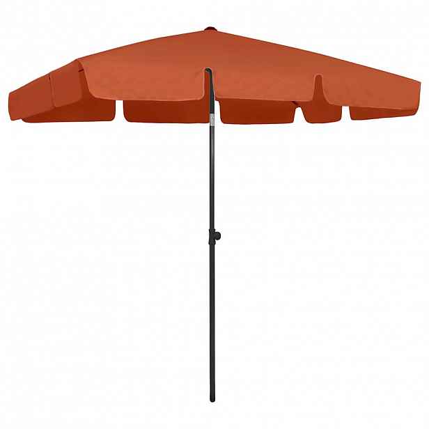 vidaXL Plážový slunečník terakotový 200 x 125 cm