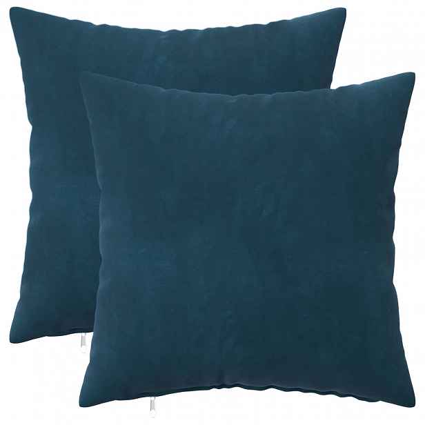 vidaXL Povlak na polštář 2 pcs HEERLEN Modrá 35 x 35 cm Samet