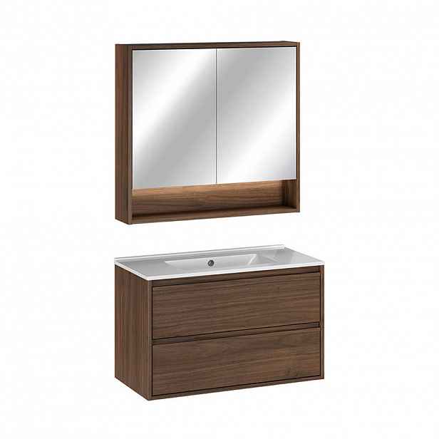 Petits-meubles KOUPELNOVÝ NÁBYTEK 81cm Edmé 2er-Set Dřevo