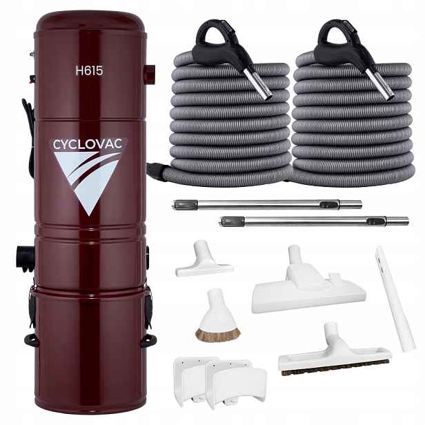 Centrální Vysavač Cyclovac H615 Sada Optima Max Dvě Hadice 9 M 9 M