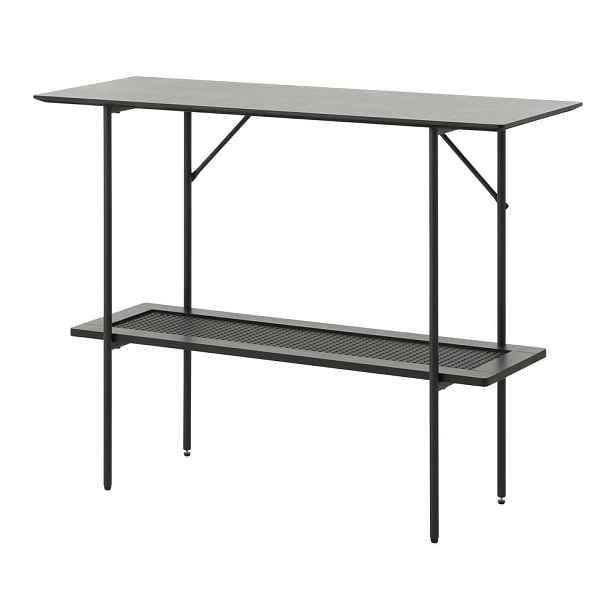Černý konzolový stolek 37x100 cm Pensacola – Unique Furniture