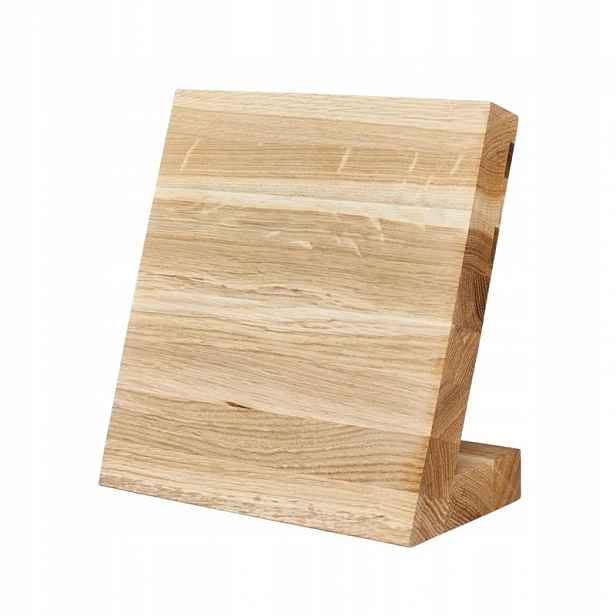 Dubový stojan s magnetickým blokem na nože, certifikovaný Ryba Wooden