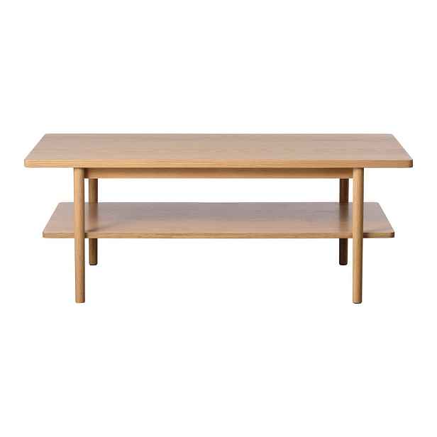 Konferenční stolek s deskou v dubovém dekoru v přírodní barvě 60x120 cm Ponza – Unique Furniture