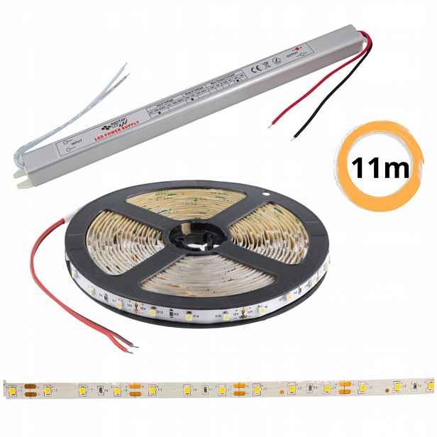 Set 11 m Led pásek Premium bílý teplý 12V
