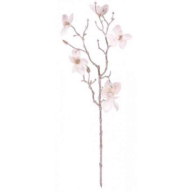 Umělá květina Zasněžená magnolie 65 cm, bílá