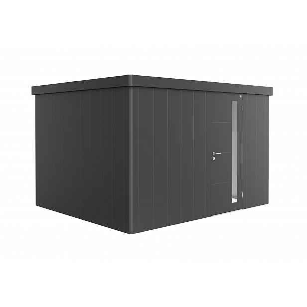 Zahradní domek NEO 3D, tmavě šedá, jednokřídlé dveře BH86031