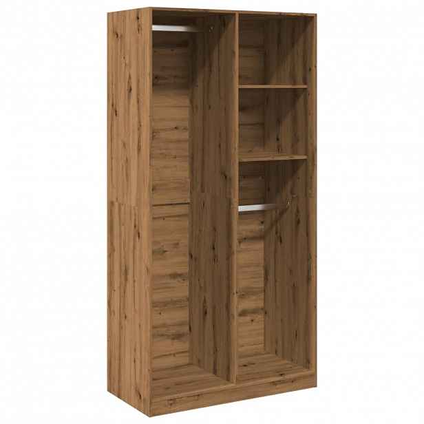 vidaXL Šatní skříň dub artisan 100 x 50 x 200 cm kompozitní dřevo