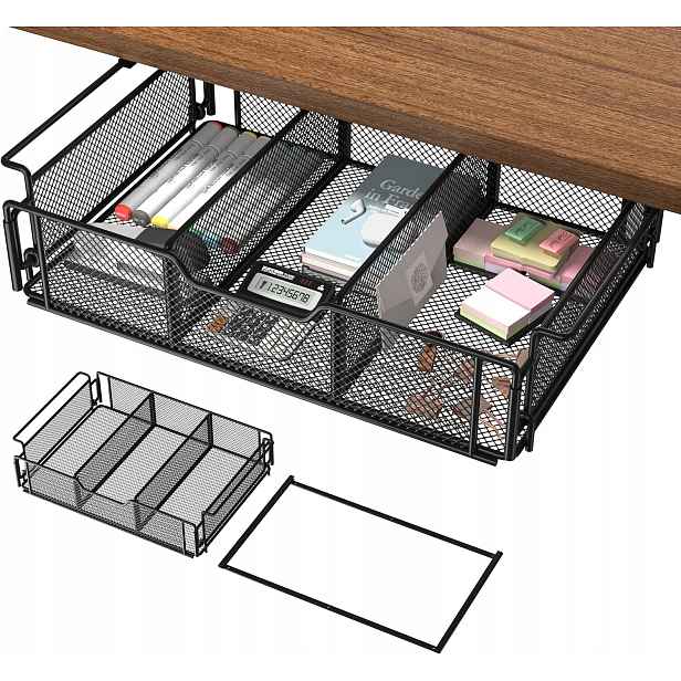 Organizér Pod Psací Stůl S Prázdnou Síťkou, Neviditelný Pro Domácí Skladování