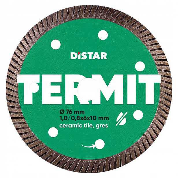 Distar Diamantový Kotouč Řezací Termit 76 MM Pro Řezání Slinuté Dlažby Dlaždic
