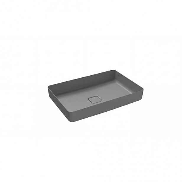 Kaldewei Miena umyvadlo na desku 3185, 58 x 38 cm, cool gray 30 909606003663