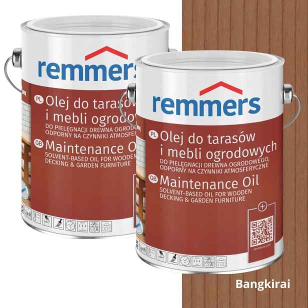 Remmers Pflege-ol Olej Na Terasy Nábytku Ze Dřeva 10 L Bangkirai Sada 2X5 L