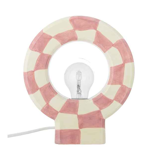 Růžová stolní lampa (výška 23,5 cm) Vialini – Bloomingville