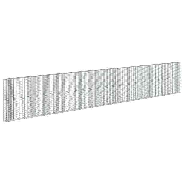 vidaXL Gabion s drátem 3,5 mm a síťkou 5x10 cm 1150x20x200 cm