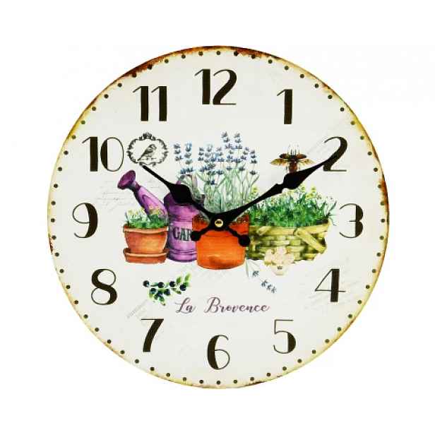 Nástěnné hodiny Zahrada 30 cm, MDF