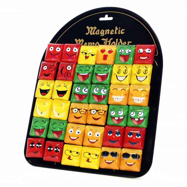 Magnety Na Tabuli Skleněné Motivační Smajlíci 36 Ks