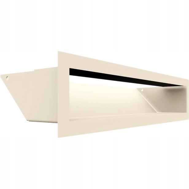 Ventilační mřížka krbová Luft 9x40 krémová Slim