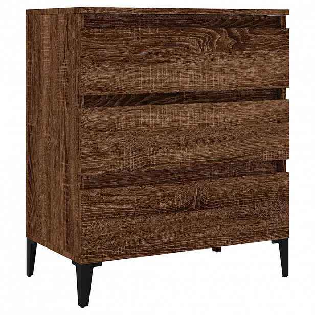 vidaXL Příborník hnědý dub 60 x 35 x 70 cm kompozitní dřevo