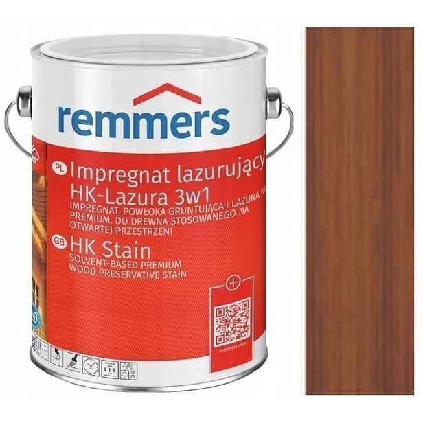 Remmers Hk-lasur Lazura 2,5L Impregnační Lazura Na Dřevo Kaštan 2253