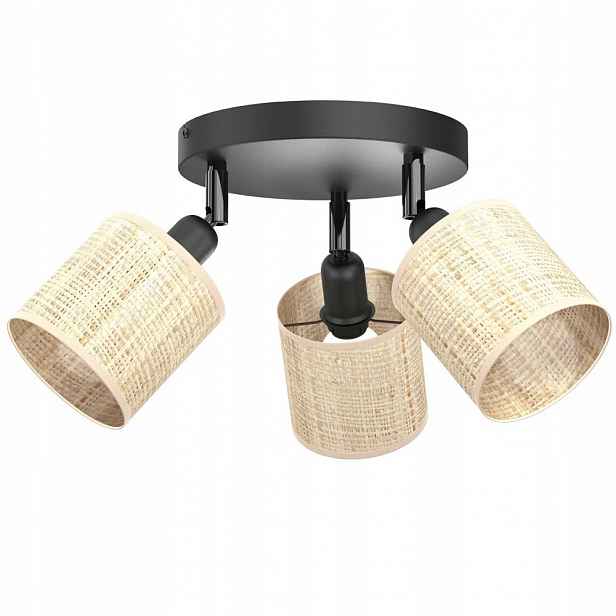 Trojitá reflektorová lampa na kruhu Rattan Spot 5297 Luminex
