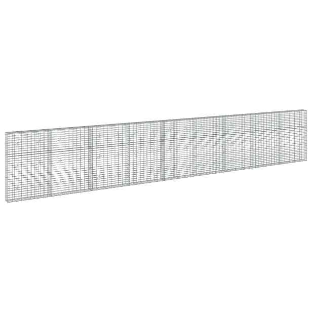 vidaXL Gabion s drátem 3,5 mm a síťkou 5x10 cm 900x20x150 cm