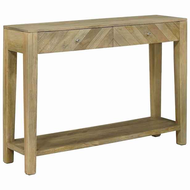 vidaXL Konzolový stolek se zásuvkou Přirozená šedá 110 x 30 x 80 cm