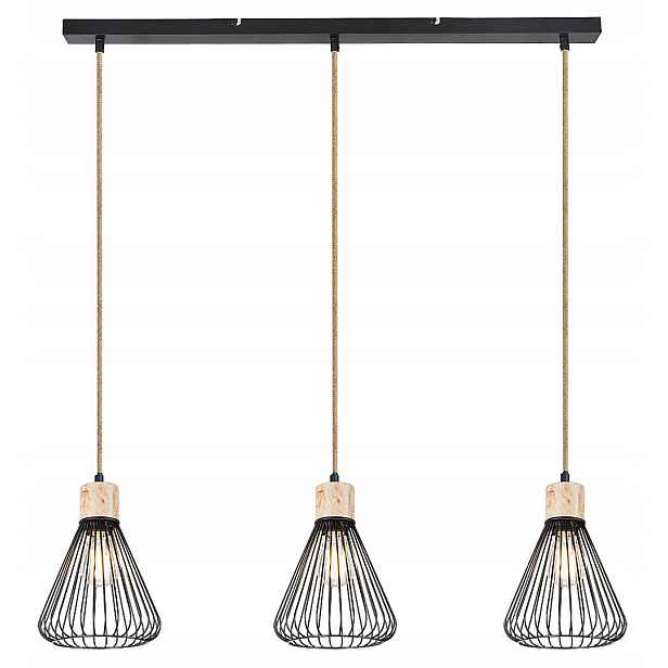 Závěsná lampa E27 3x40W černá 3149 Farfalle Rabalux