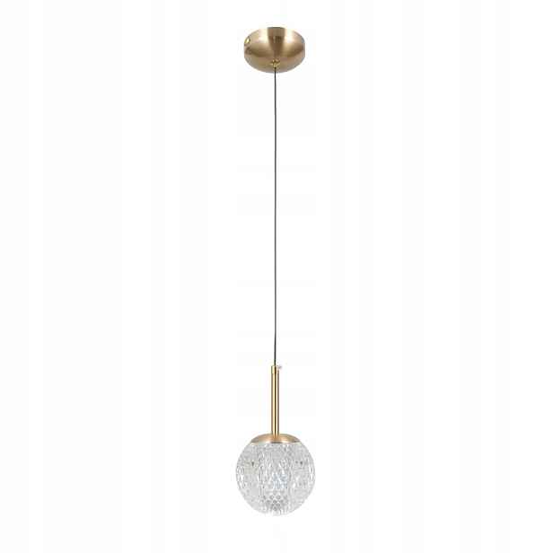 Minimalistická závěsná lampa Padri Italux 1xG9 5W, zlatá