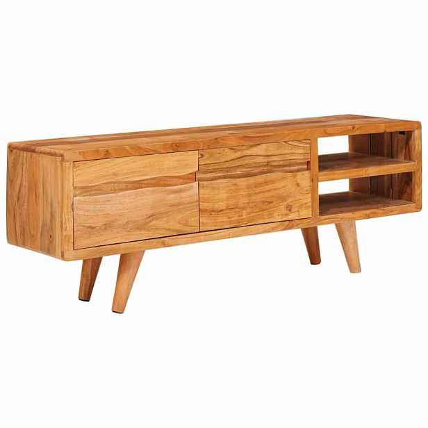 vidaXL Televizní skříň Hnědá 110 x 30 x 40 cm Masivní akátové dřevo