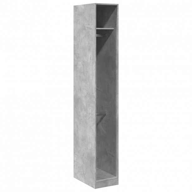 vidaXL Šatní skříň betonově šedá 30 x 50 x 200 cm kompozitní dřevo