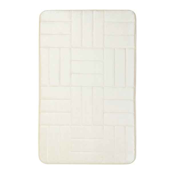 Protiskluzová koupelnová předložka 3D 667 cream, 50x80, bílá, koupelna, BO-MA