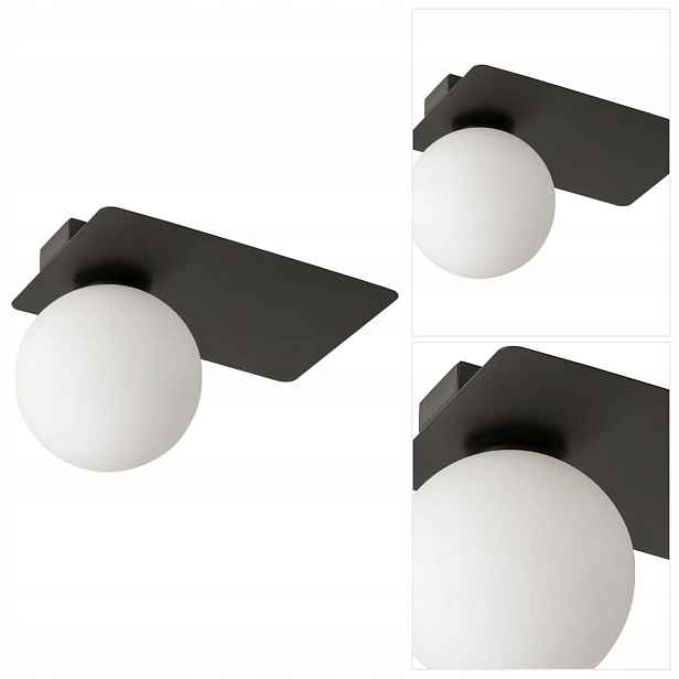 Stropní svítidlo černá Argon harmonická forma v ložnici Sigma Lighting