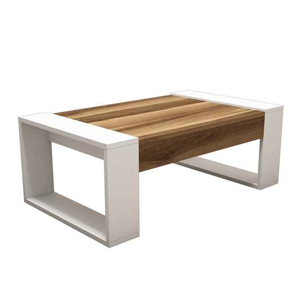 Kalune Design Konferenční stolek Venus ořech/bílý