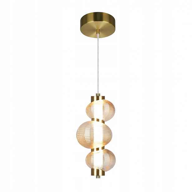 Milagro Závěsná lampa Bolla Gold Led 12W 1491lm Zlatá Nastavitelná 3000K