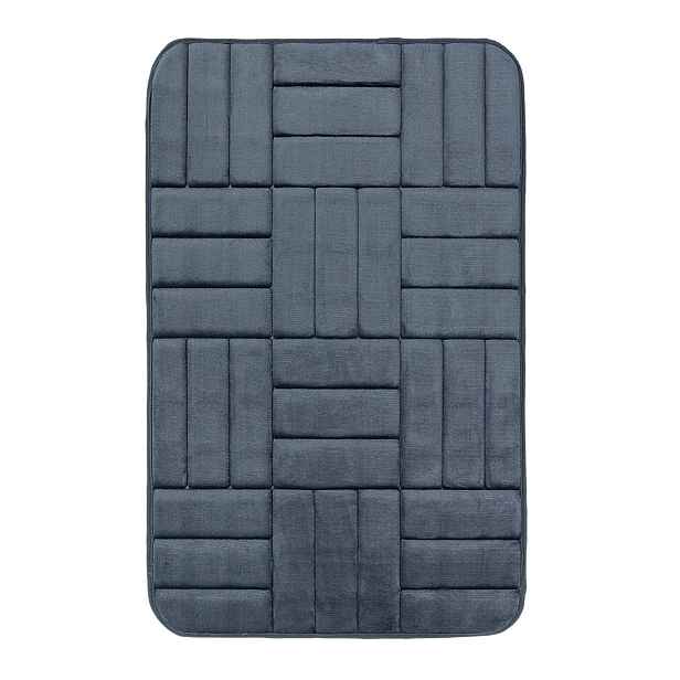 Protiskluzová koupelnová předložka 3D 667 dark grey, 50x80, šedá, koupelna, BO-MA