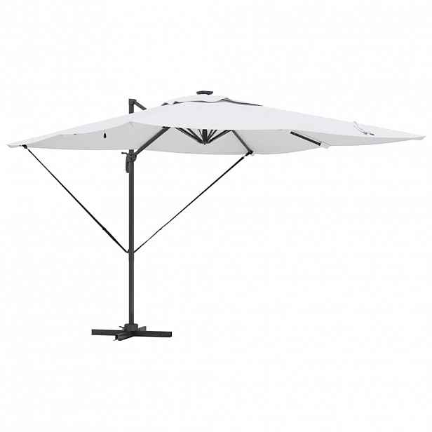 vidaXL Slunečník Písková 286 x 284 x 270 cm Hliník a polyester