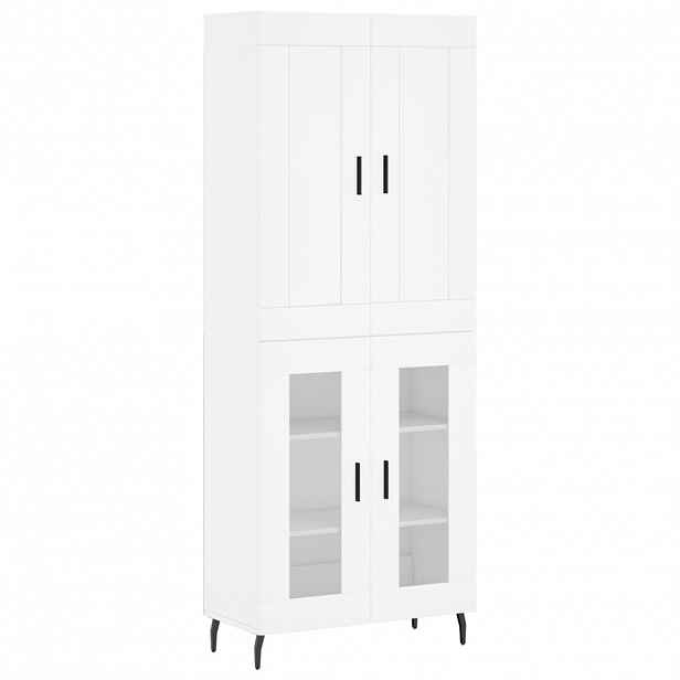 vidaXL Skříň highboard bílá 69,5 x 34 x 180 cm kompozitní dřevo