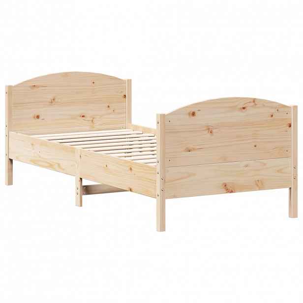 vidaXL Postel bez matrace 75 x 190 cm masivní borovice