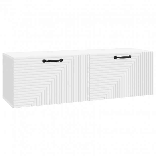 vidaXL Nástěnná TV skříň Bílá 98 x 31 x 30 cm Kompozitní dřevo