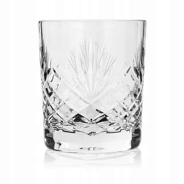 Křišťálové sklenice nízké na whisky Zawiercie Ananas 280 ml 6 ks