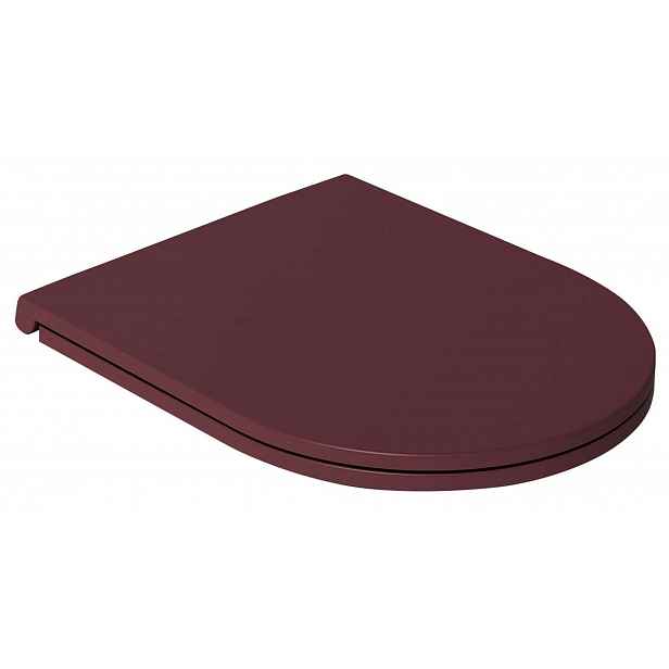 Sapho Isvea - WC sedátko, Slim, SoftClose, maroon red 40KF0543I-S